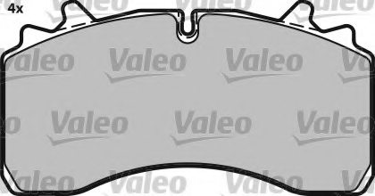 VALEO 541682 Brake Pad Set, disc brake